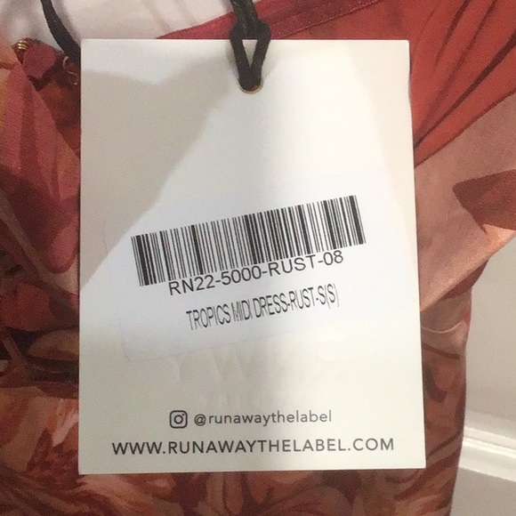 Runaway Tropics Midi Dress Size US 4 NWT - Picture 6 of 6